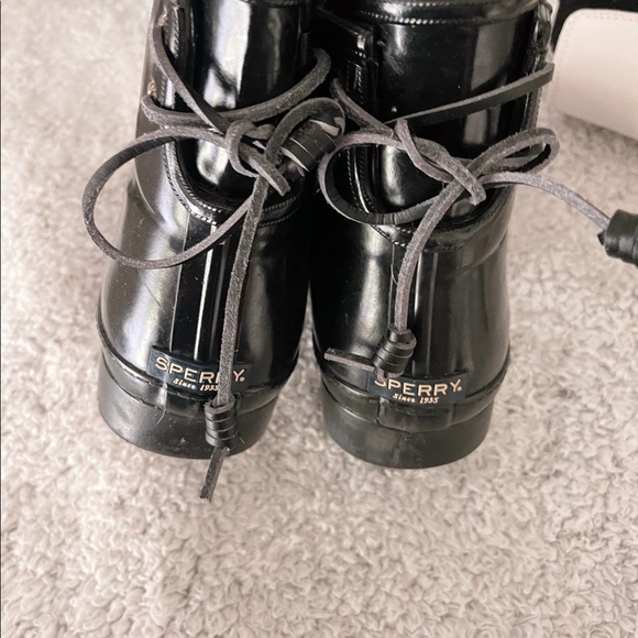 Black Sperry Rain Boots! - Picture 2 of 5